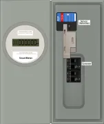 K-6716 Panel Photo With Main Off and Generator On