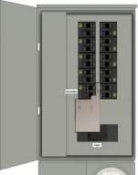 K-5011 Panel Photo With Main On and Generator Off