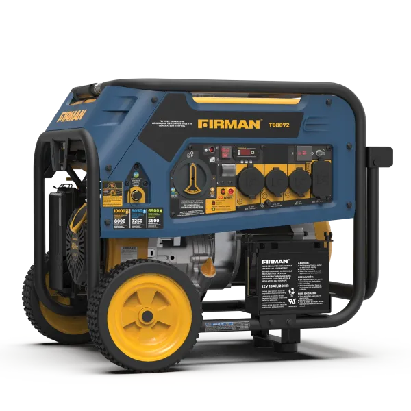 Tri Fuel 8000W Portable Generator Electric Start 120/240V with CO ALERT