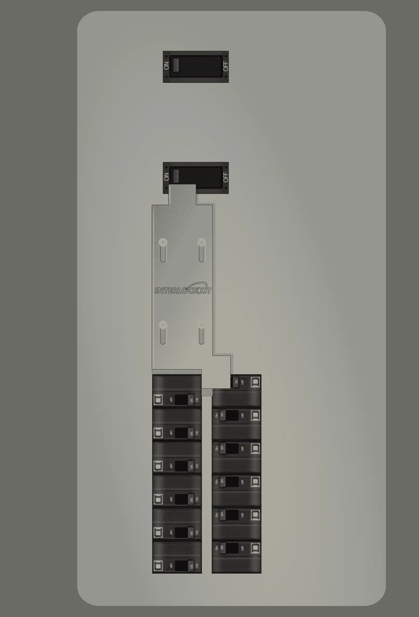 K-5510 Panel Photo With Main On and Generator Off