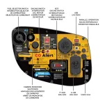 WH03242 inverter generator control panel with labeled outlets and controls