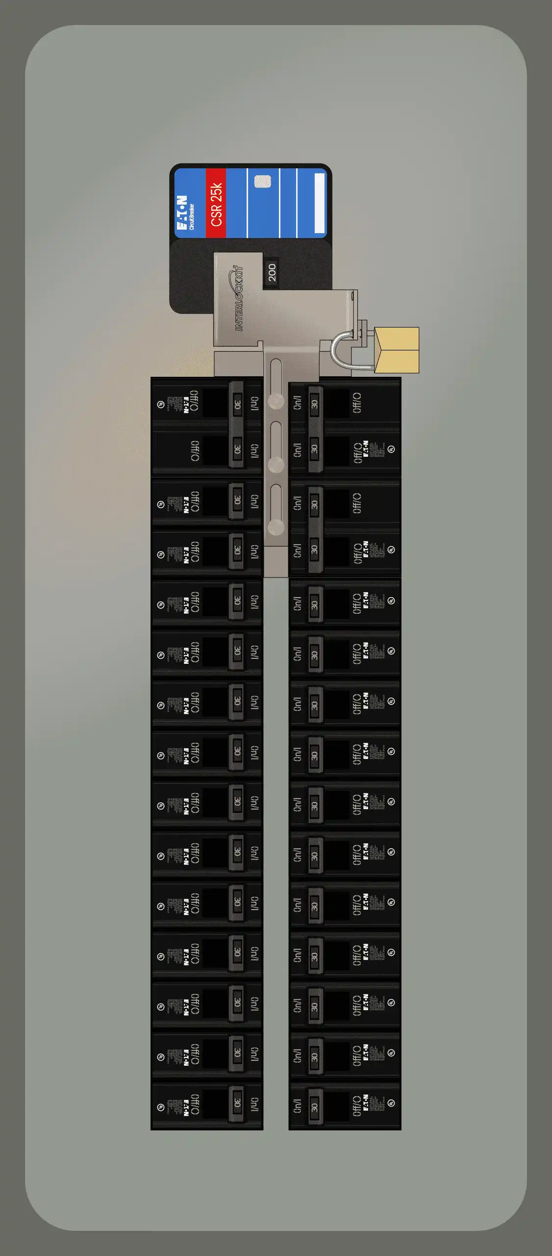 A photo of Lockable Interlock Kit KL-6510 With The Main Off and Generator On