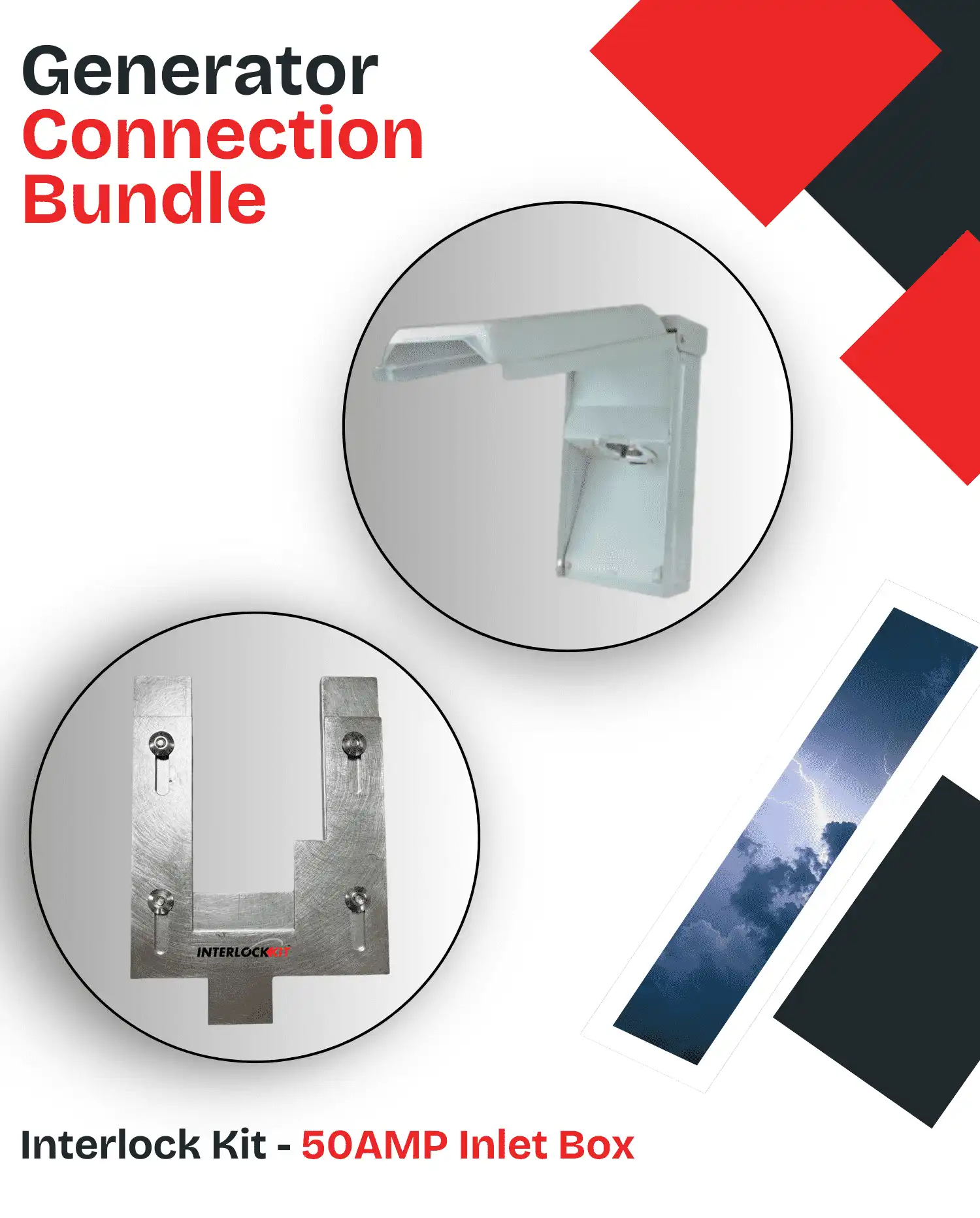 50AMP kit generator connection bundle