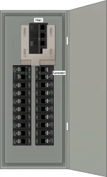K-8010 Panel Photo With Main Off and Generator On