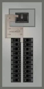 K-4410 Panel Photo With Main Off and Generator On