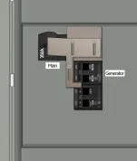 K-7410 Panel Photo With Generator On