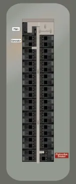 KS-1215 Panel Photo With Main Off and Solar Off and Generator On