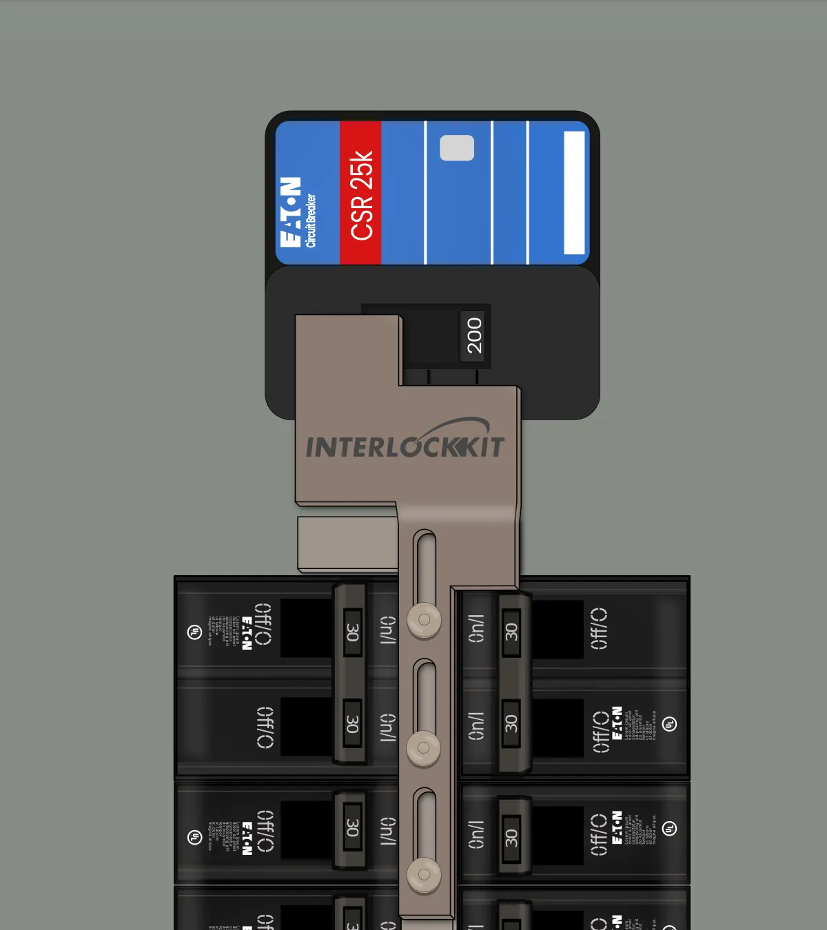Looping Animation of the K-6510 Being Used To Lockout the Gen then Main