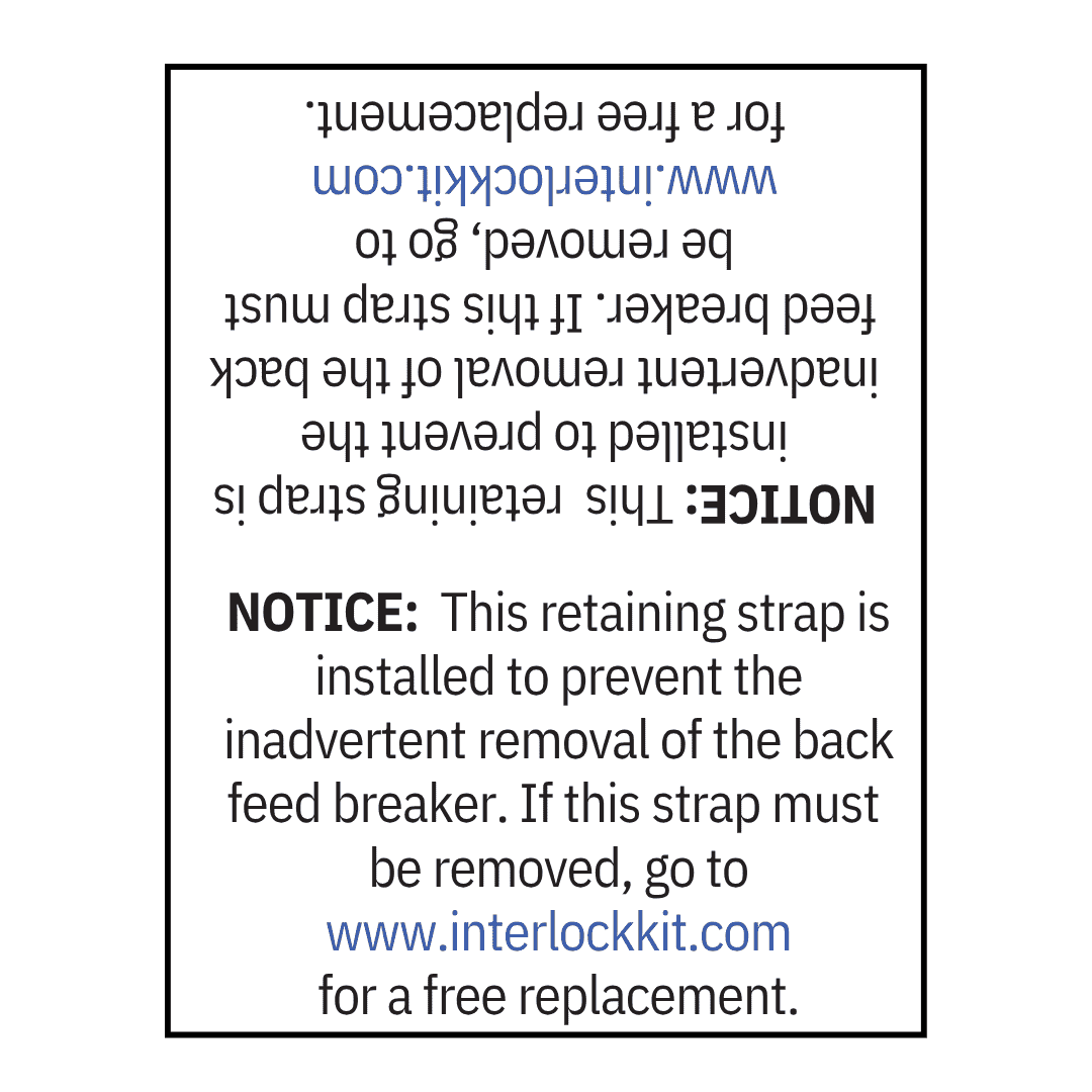 Image of Small Solar label Pack Notice Sticker (2)