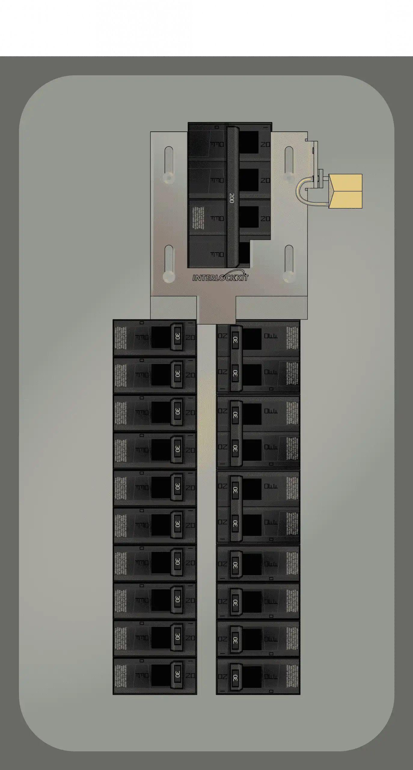 A photo of Lockable Interlock Kit KL-8010 With The Main Off and Generator On