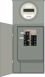 K-1215M Panel Photo With Main Off and Generator On
