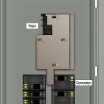 K-5210 Panel Photo With Main Off and Generator On