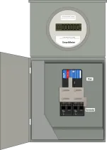 K-6210 Panel Photo With Main Off and Generator On