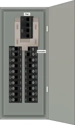 K-8010 Panel Photo With Main On and Generator Off