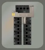 A photo of Lockable Interlock Kit KL-1010 With The Main On and Generator Off