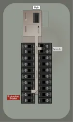KS-8112 Panel Photo With Main On and Generator Off
