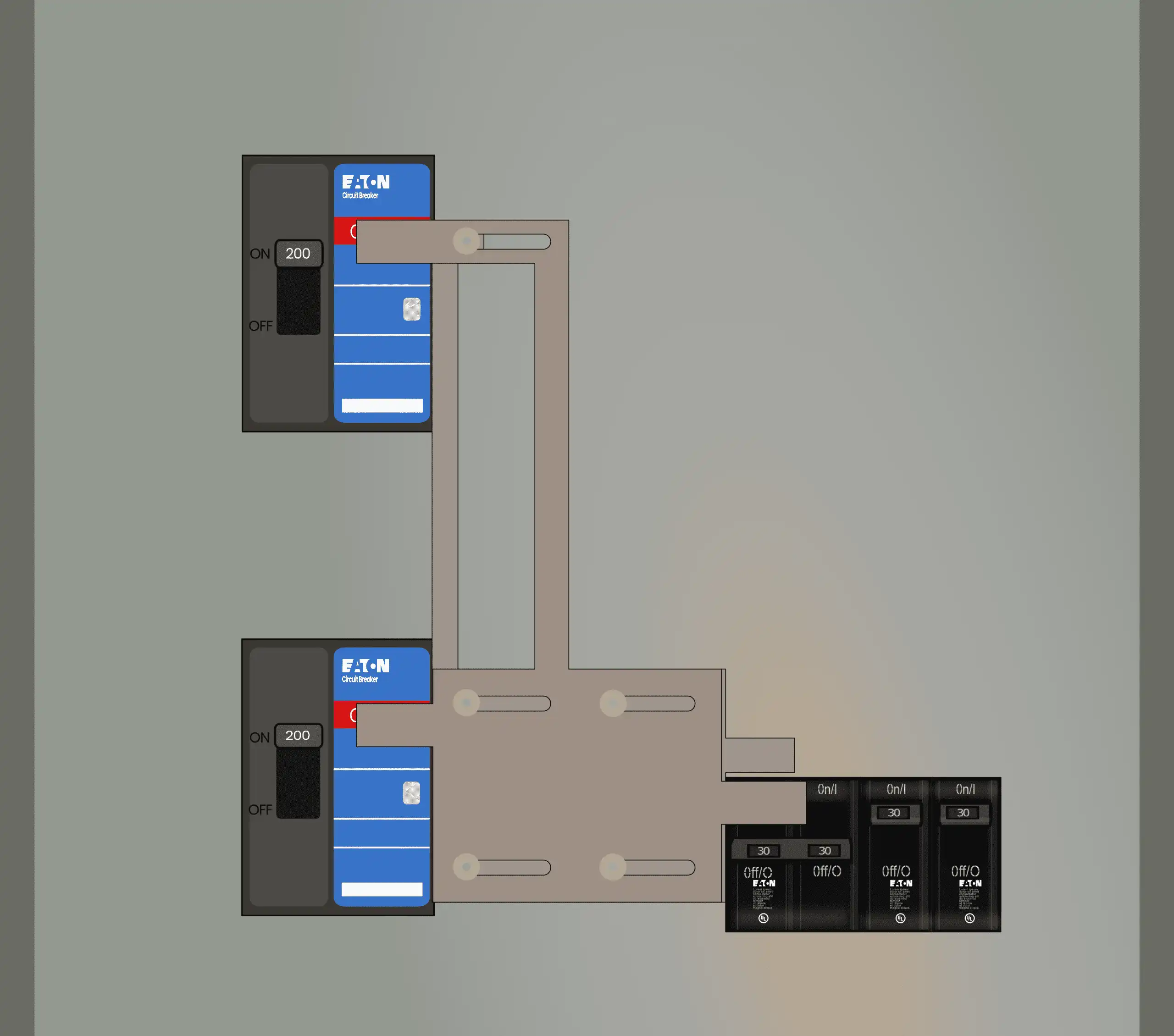 K-6416 Panel Photo With Main On and Generator Off