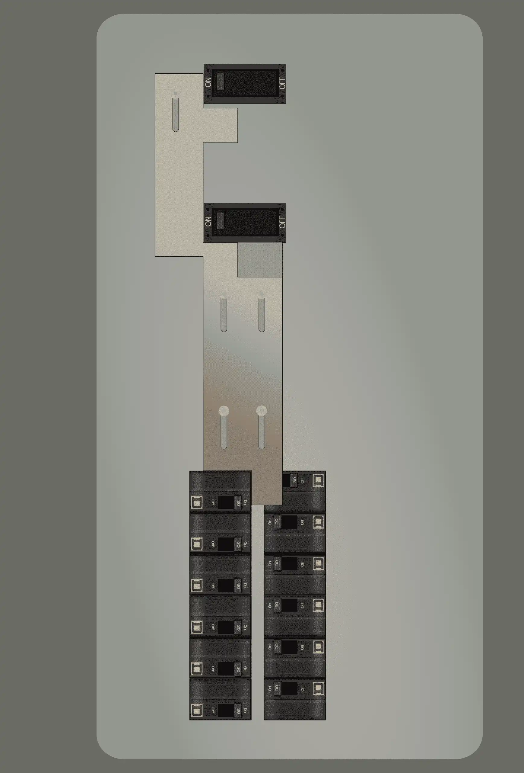 K-5511 Panel Photo With Main On and Generator Off