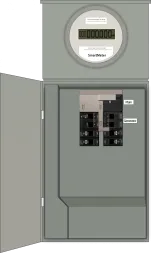 K-1210 Panel Photo With Main Off and Generator On