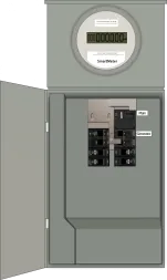 K-1210M Panel Photo With Main On and Generator Off