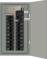 K-7010 Panel Photo With Main On and Generator Off
