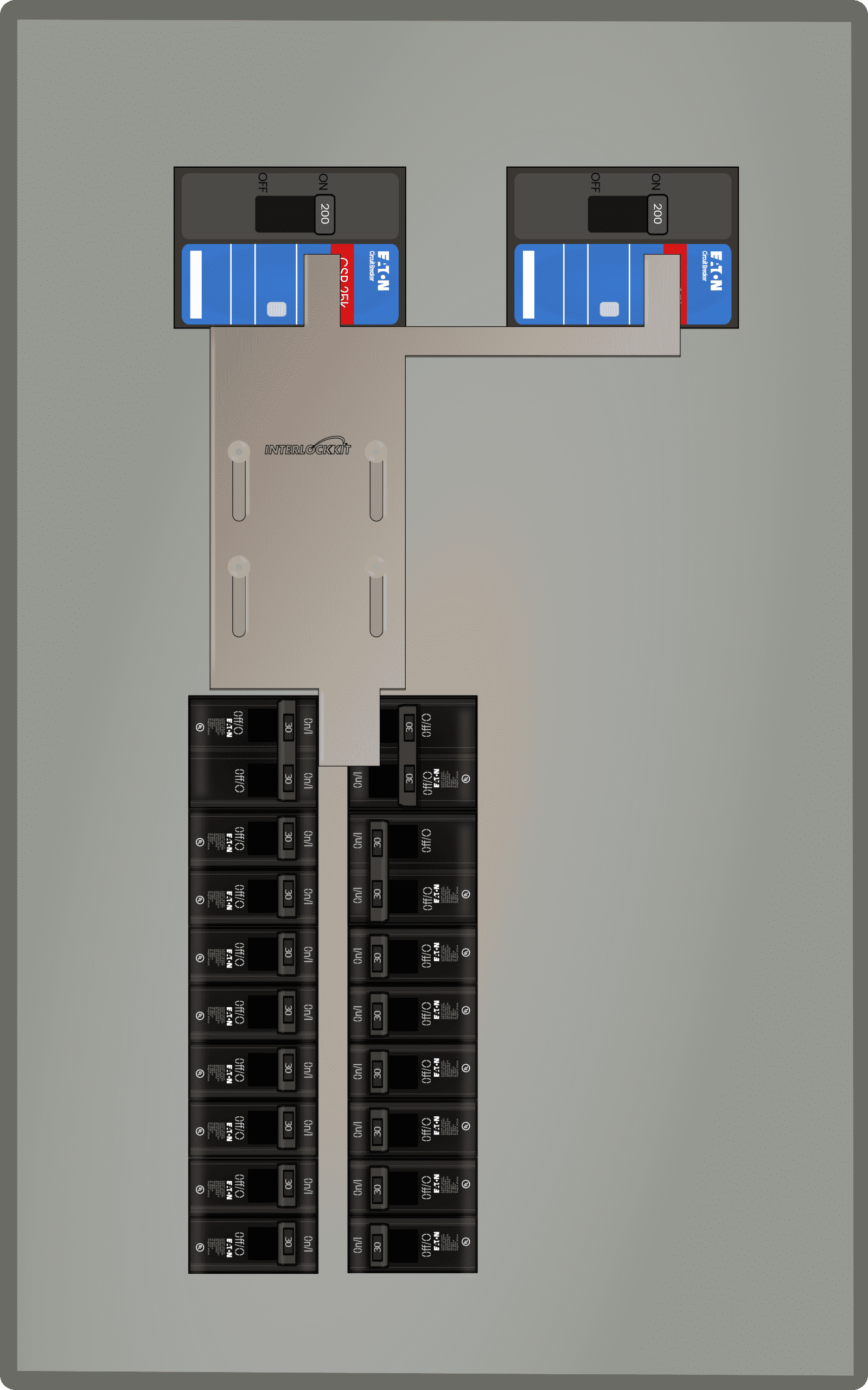 K-6411 Panel Photo With Main On and Generator Off