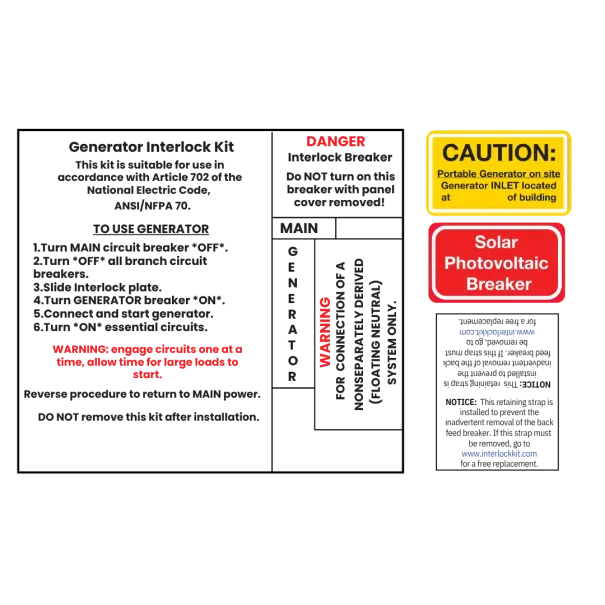 Image of Small Solar label Pack Solar Stickers