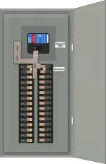 K-6010 Panel Photo With Main On and Generator Off