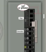 K-1316 Panel Photo With Main Off and Generator On