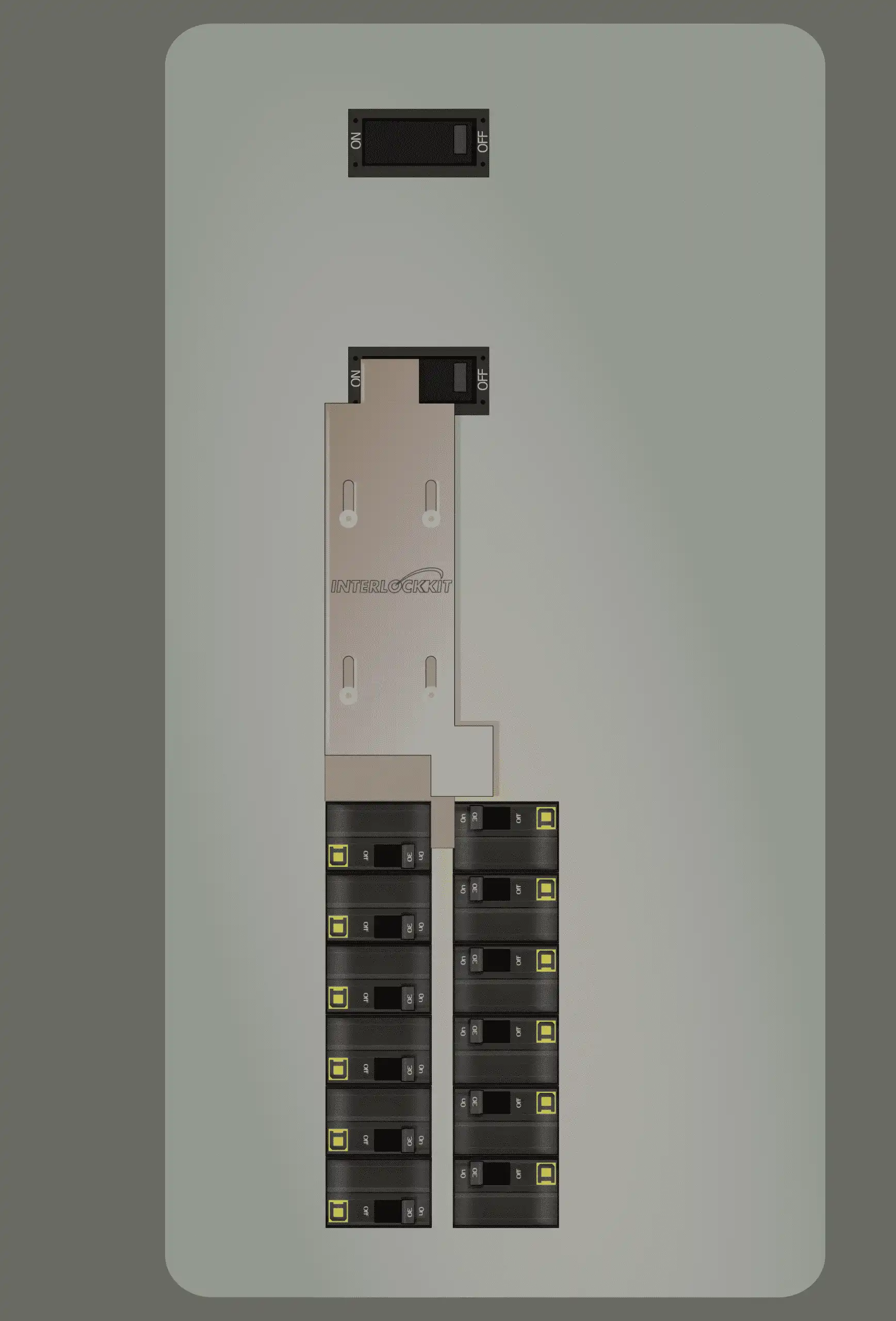 K-5510 Panel Photo With Main Off and Generator On
