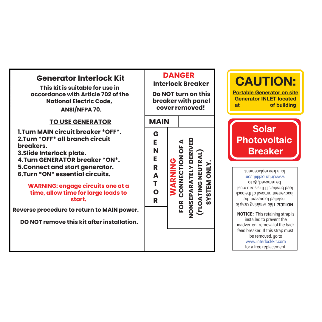 Image of Small Solar label Pack Solar Stickers