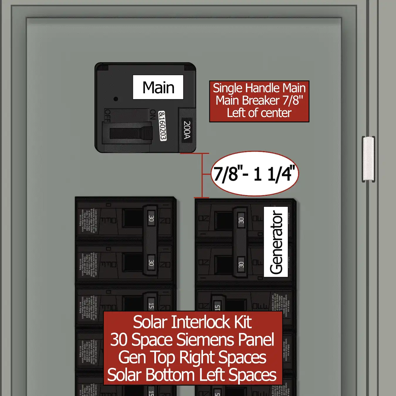 KS-4013 Solar Interlocked Siemens 30 Space Panel Specs