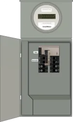 K-1215 Panel Photo With Main Off and Generator On