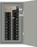 K-7010 Panel Photo With Main Off and Generator On