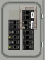 K-9010 Panel Photo With Main On and Generator Off