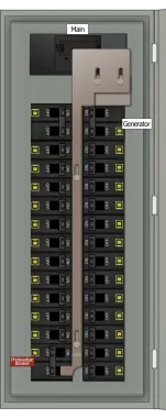 KS-5013 Panel Photo With Main Off and Generator On