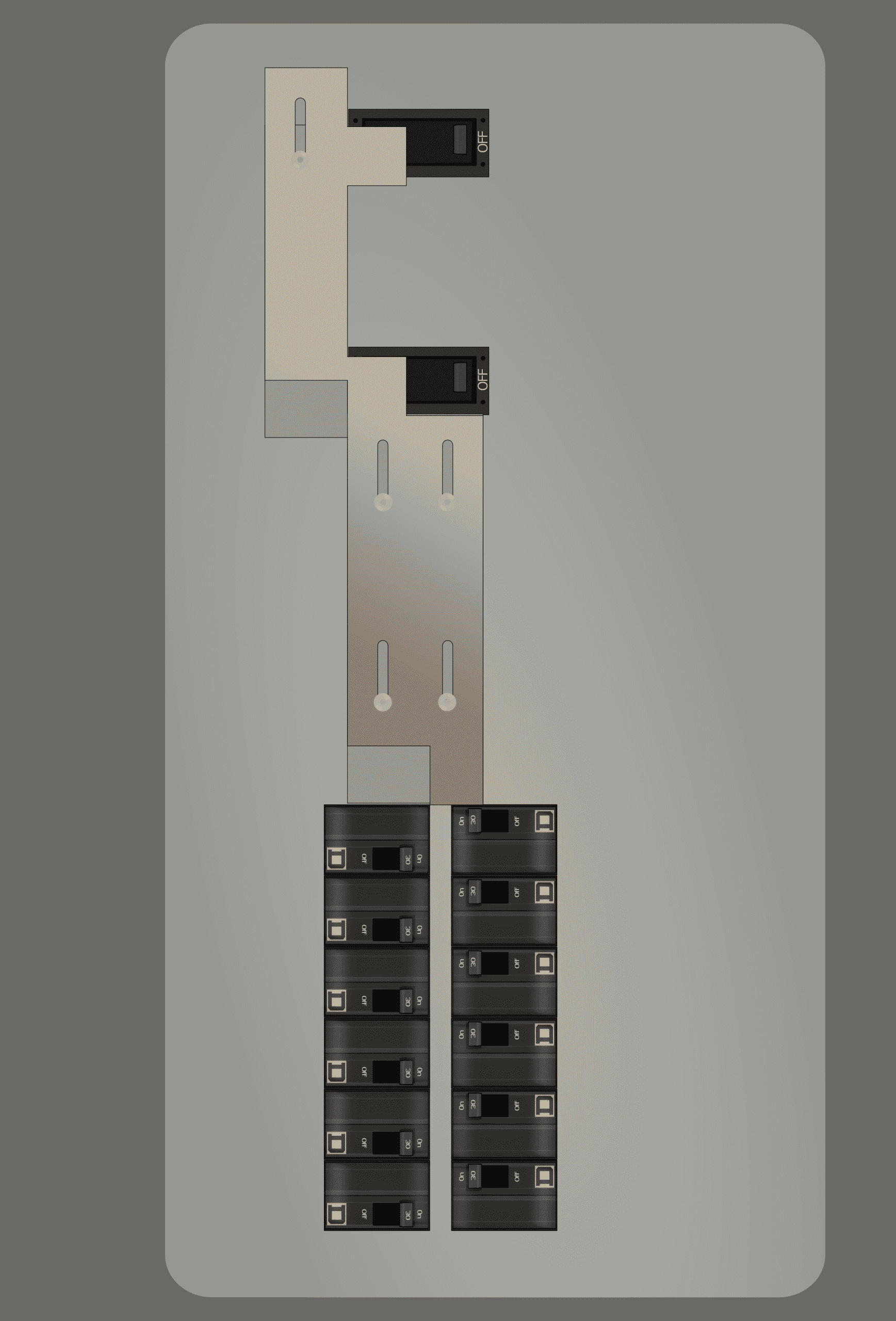 K-5511 Panel Photo With Main Off and Generator On
